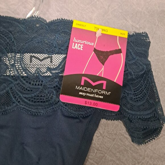 Maidenform Lace Thong Panty Size M/6 NEW - Picture 3 of 4